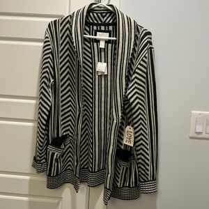 NWT Patterned Striped Cardigan